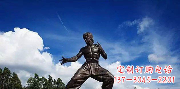 嘉兴流派经典不朽:李小龙名人铜雕