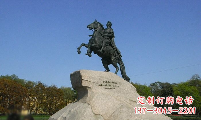 嘉兴高贵威武的骑马铜雕