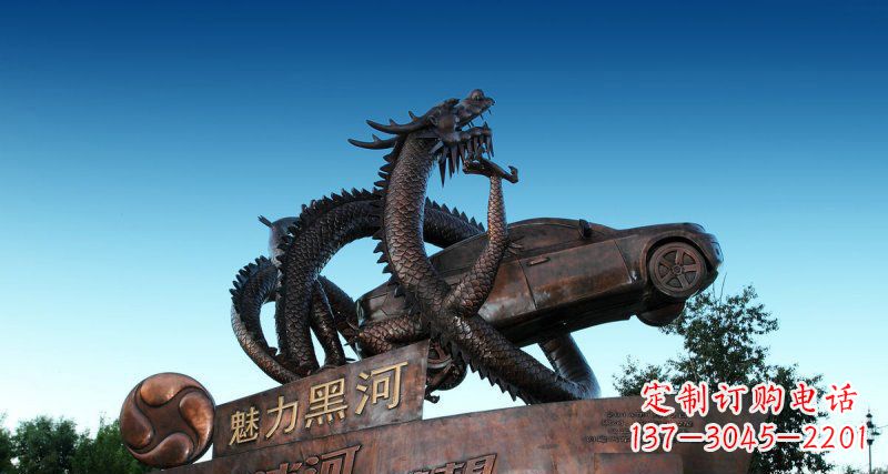 嘉兴广场神龙汽车铜雕