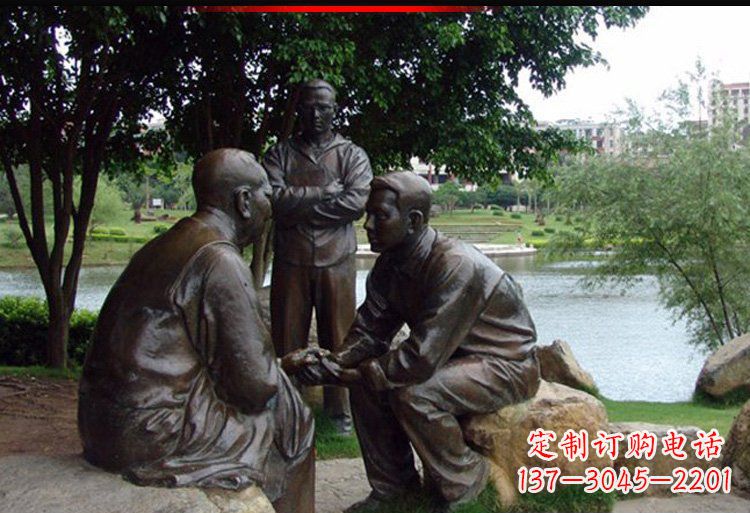 嘉兴中领雕塑:精美老人雕塑