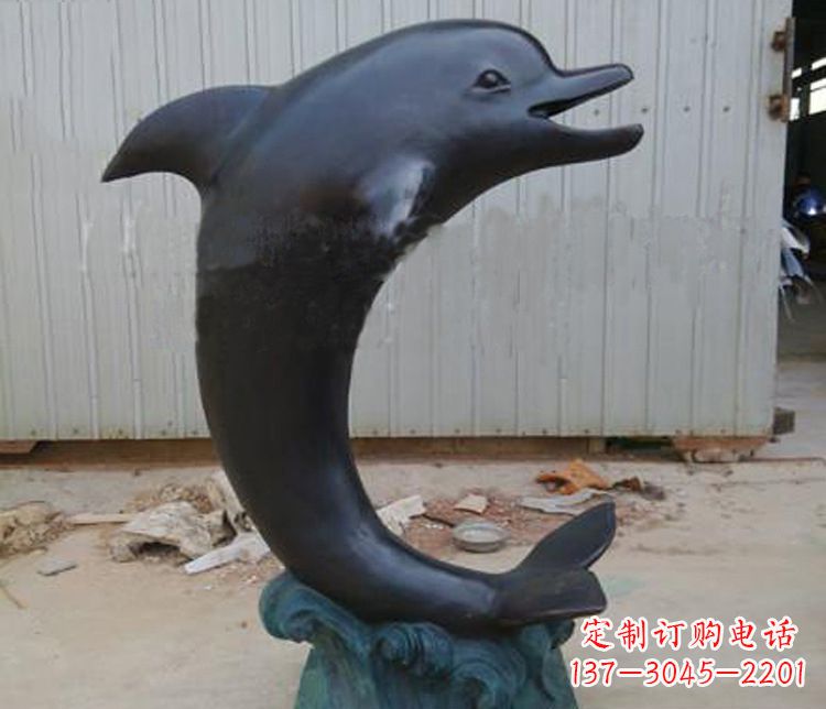 嘉兴一群海豚成就美丽的海洋动物喷泉铜雕塑