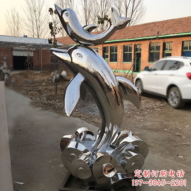 嘉兴海豚不锈钢雕塑,带来动人惊喜
