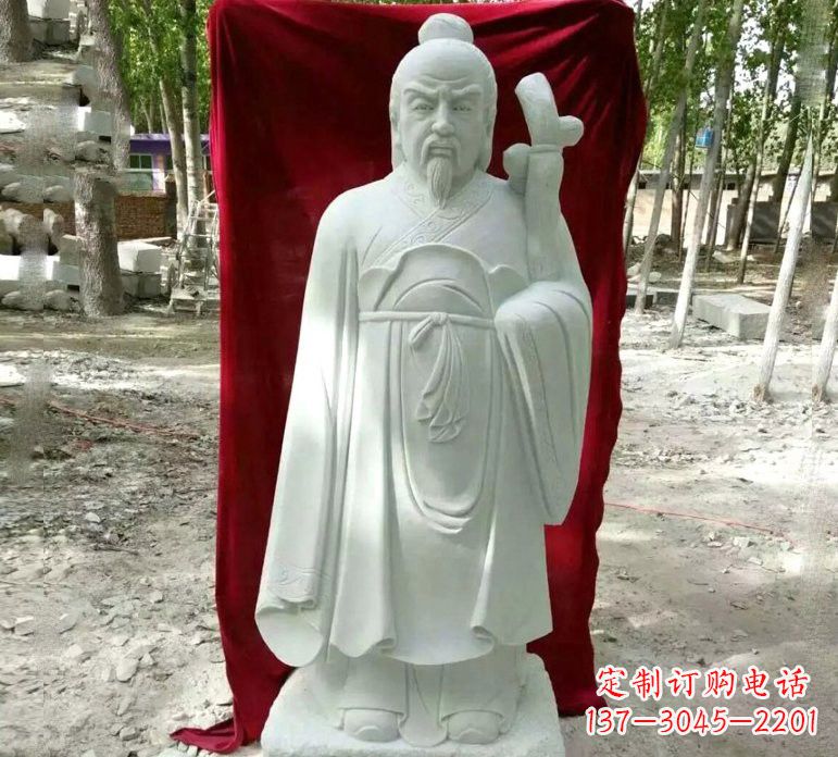 嘉兴汉白玉古代名医华佗雕塑