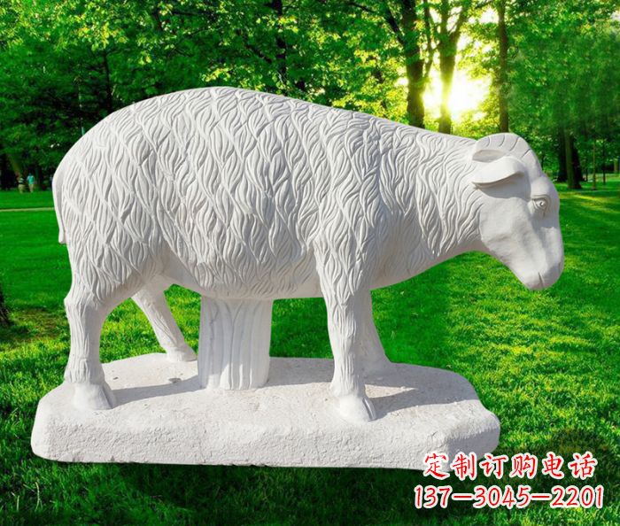 嘉兴高精度玉雕山羊石雕