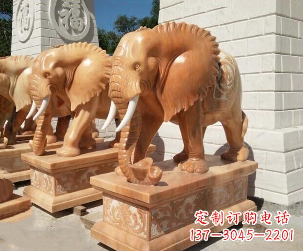 嘉兴象征吉祥及如意的大象雕塑