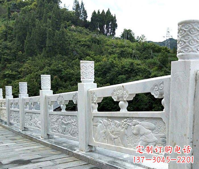 嘉兴景区大理石栏板石雕 (4)