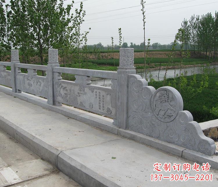 嘉兴景区大理石栏板石雕 (9)
