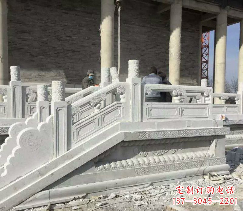 嘉兴景区大理石栏板石雕 (10)