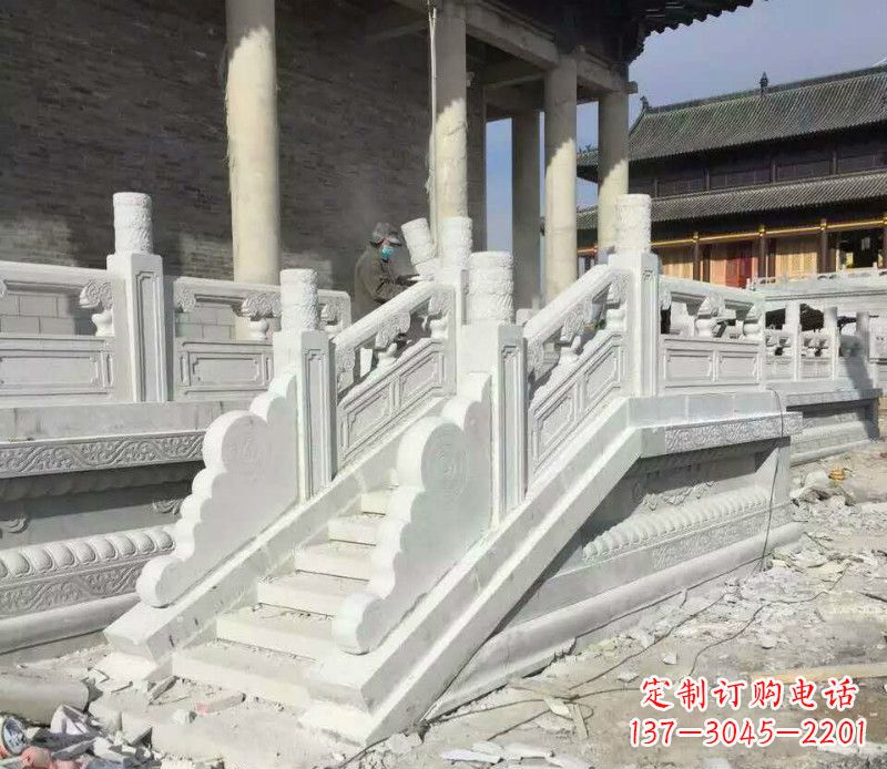 嘉兴景区大理石栏板石雕 (11)