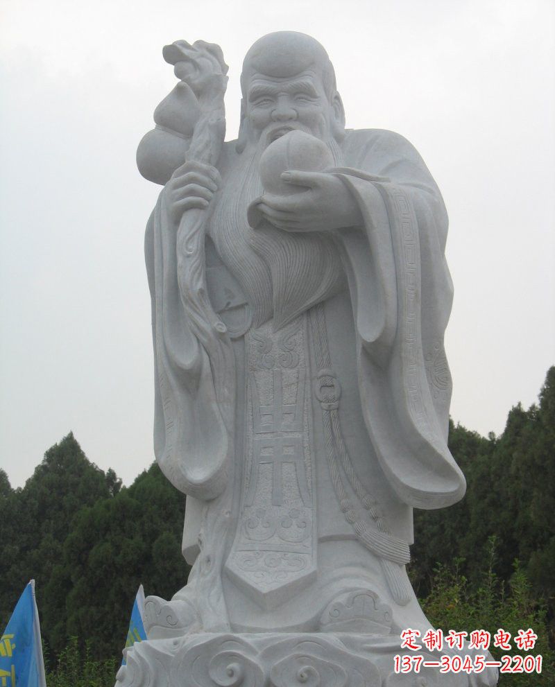 嘉兴大理石老寿星雕塑,重现传统文化的美好