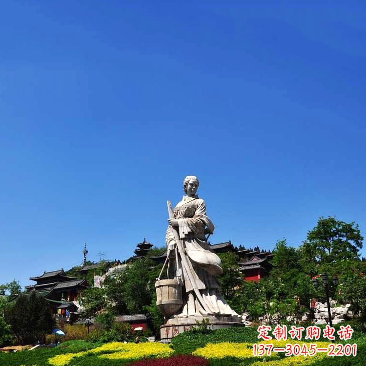 嘉兴美女雕塑,用精美石料表现传统美