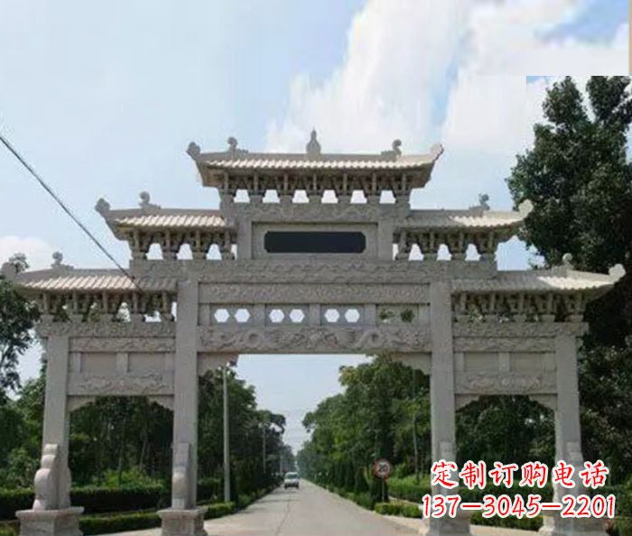 嘉兴高品质牌坊石雕,专为客户量身定制