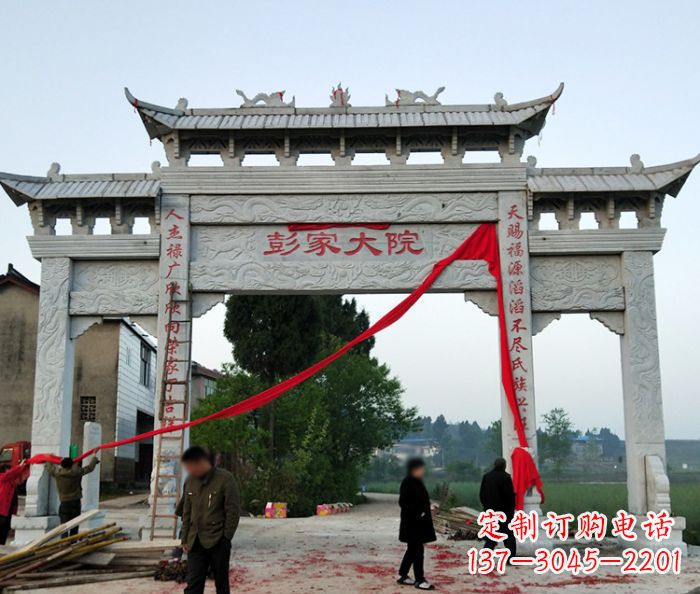 嘉兴中领雕塑:牌坊石雕精美纷呈