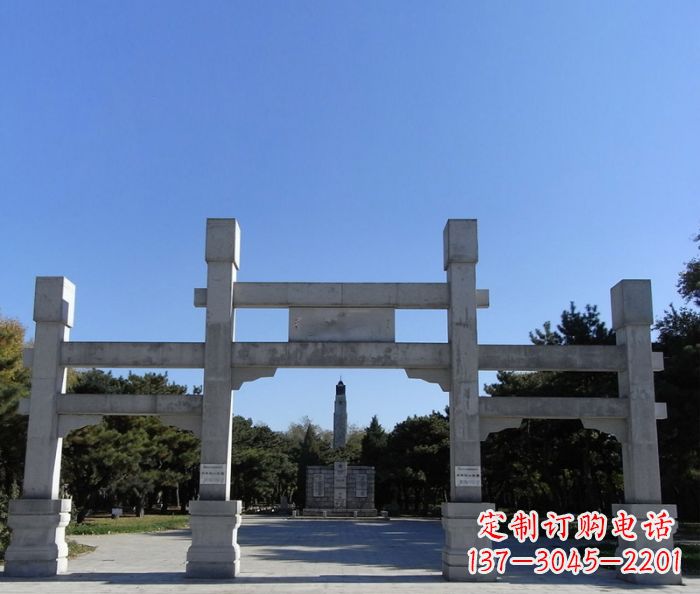 嘉兴中领雕塑石雕牌坊定制