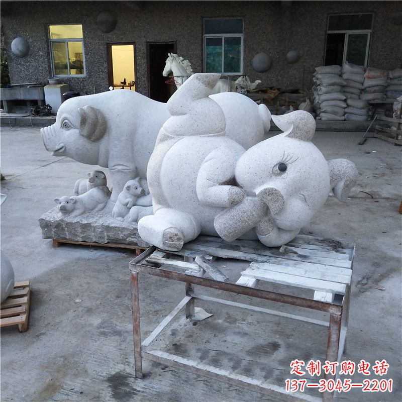 嘉兴精致大理石动物雕塑