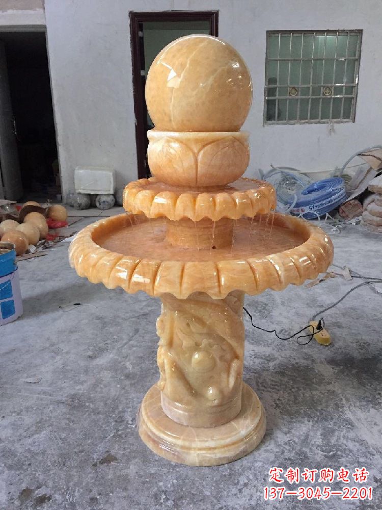 嘉兴品位客厅的福气——风水球雕塑