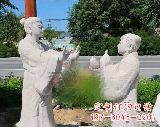 嘉兴孔融让梨古代石雕