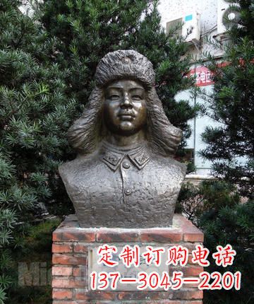 嘉兴领雕塑:全国首创雷锋青铜胸像