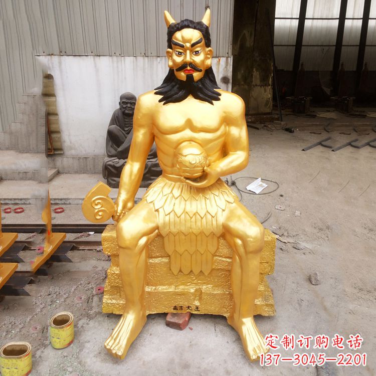 嘉兴鎏金神农氏炎帝神像