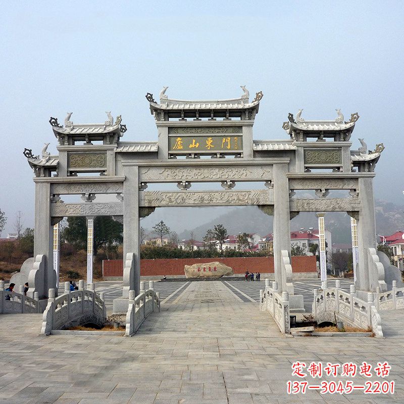 嘉兴庐山大门石牌坊雕塑特色产品介绍