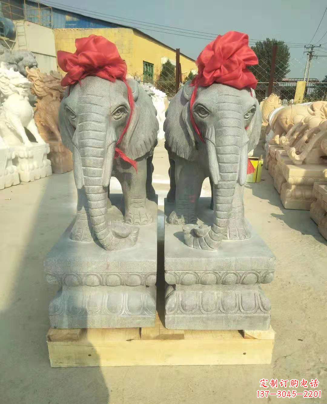 嘉兴中国古典风格大象雕塑