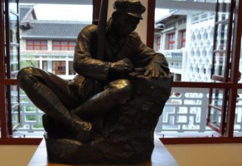 嘉兴铜雕红军战士纪念雕塑，烈士镌刻永恒记忆