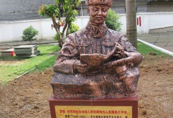 嘉兴中领雕塑推出尊贵的雷锋铜雕，以纪念传奇人…