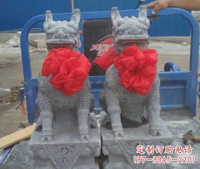 嘉兴古典麒麟雕塑,带着神秘古典气息