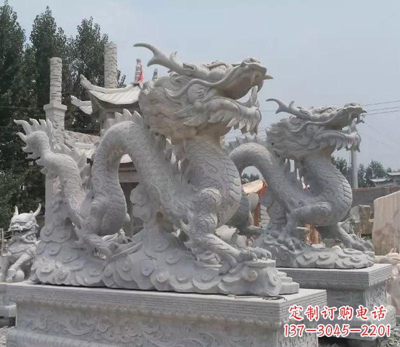嘉兴高质量青石龙雕制作