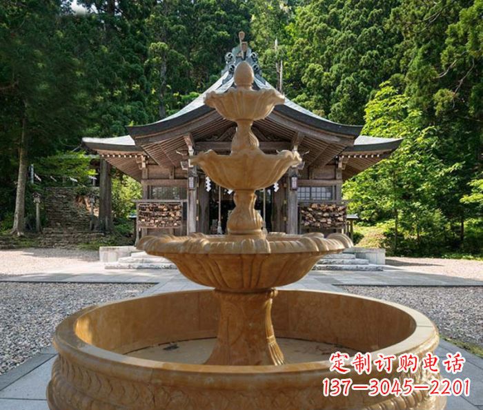 嘉兴三层喷泉公园石雕