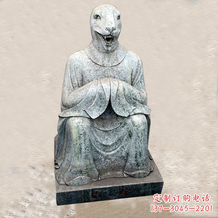 嘉兴精美的生肖蛇兽雕塑