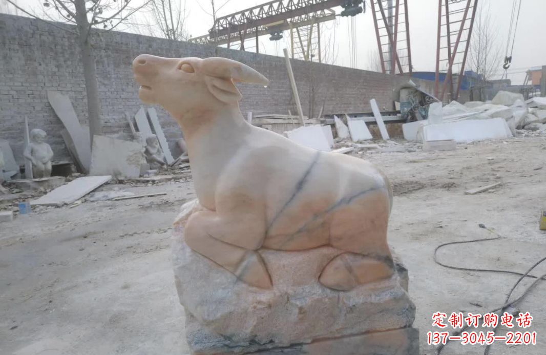 嘉兴精美动物十二生肖石雕