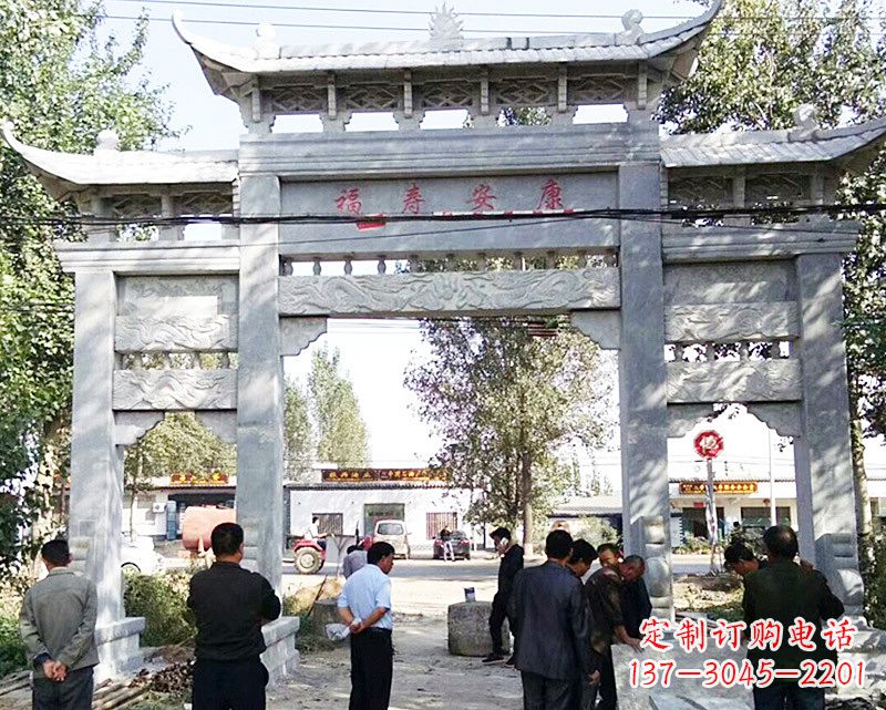 嘉兴中领雕塑:专业制作精美的牌坊雕塑