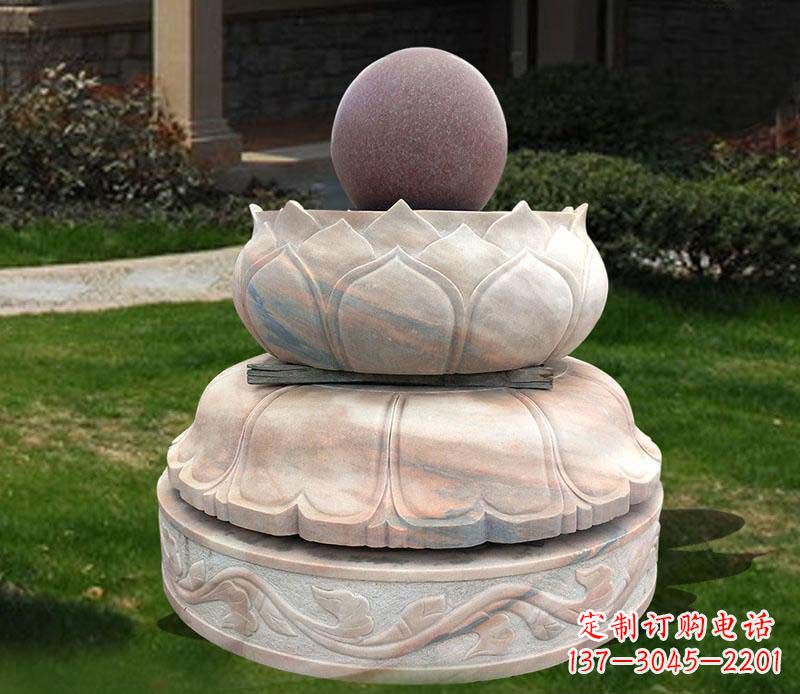 嘉兴石雕小区风水球雕塑