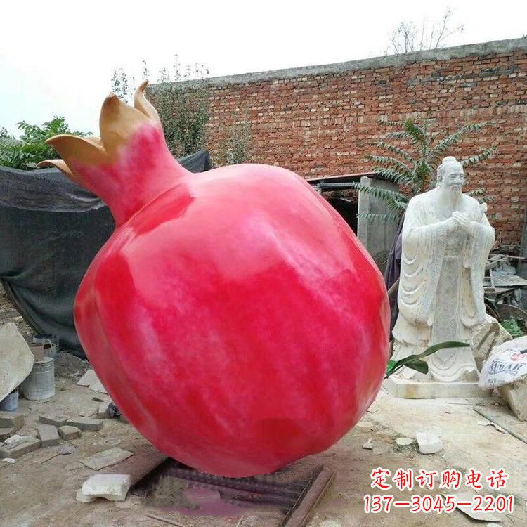 嘉兴石榴玻璃钢雕塑