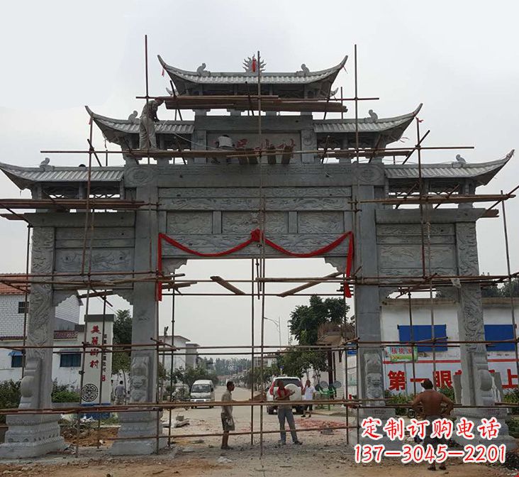 嘉兴石牌坊雕塑