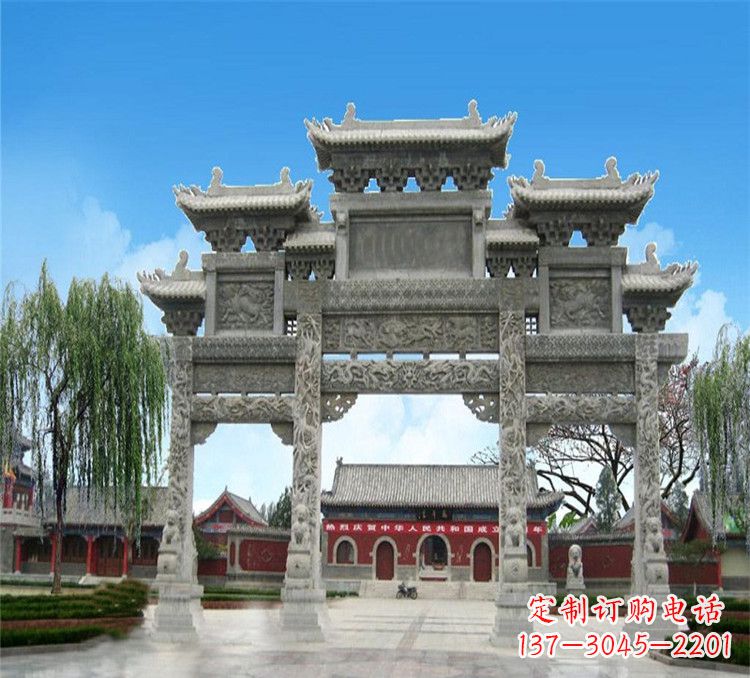 嘉兴石牌坊效果图
