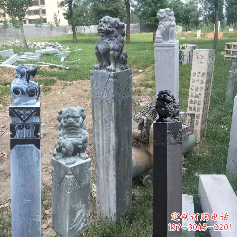 嘉兴石狮子拴马柱
