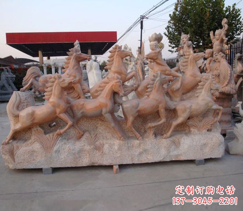 嘉兴石头奔马雕塑