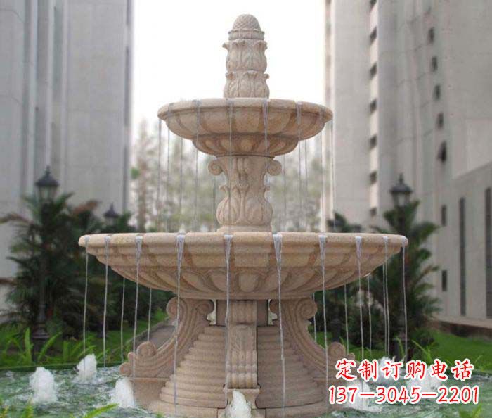 嘉兴双层喷泉小区石雕