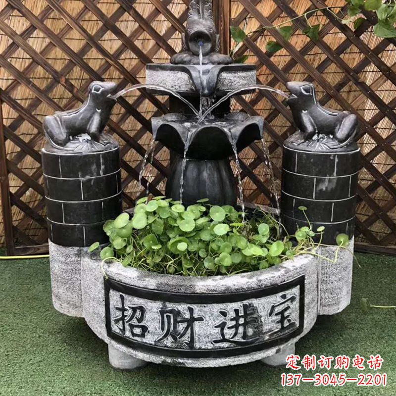 嘉兴双层喷泉石雕