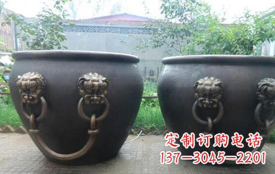 嘉兴水缸寺庙景观铜雕