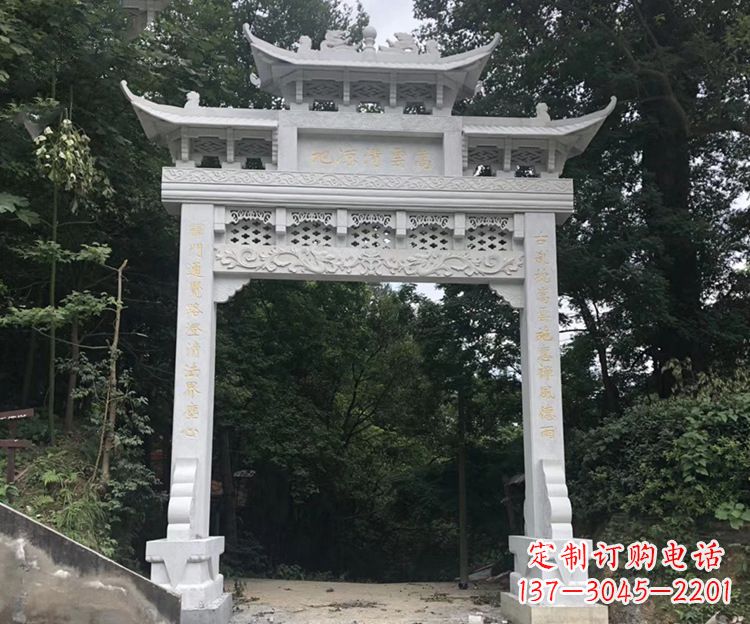 嘉兴寺院牌坊石雕