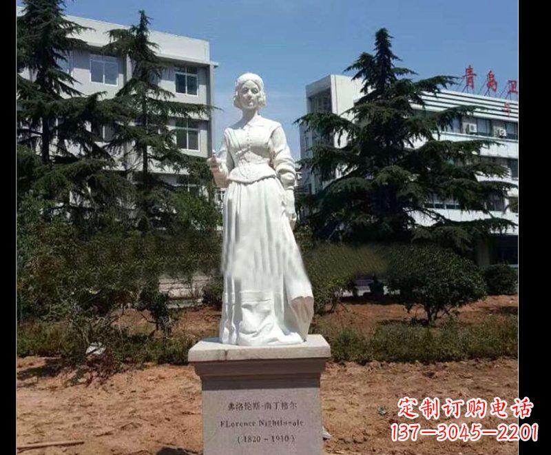 嘉兴提灯天使弗洛伦斯·南丁格尔石雕 (3)