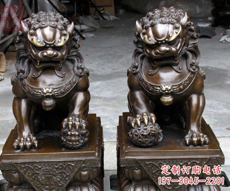 嘉兴天安门铜狮子