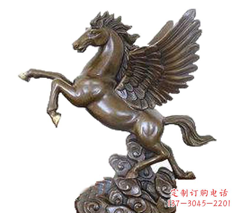 嘉兴铜雕飞黄腾达飞马
