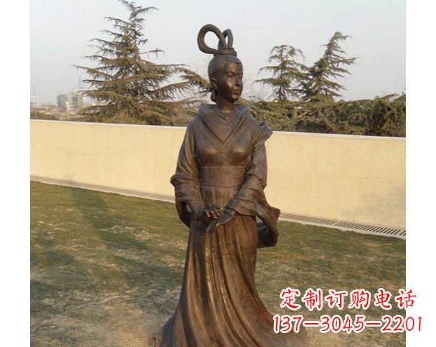 嘉兴铜雕古代美女人物雕塑