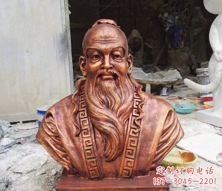 嘉兴铜雕古代孙思邈人物雕塑