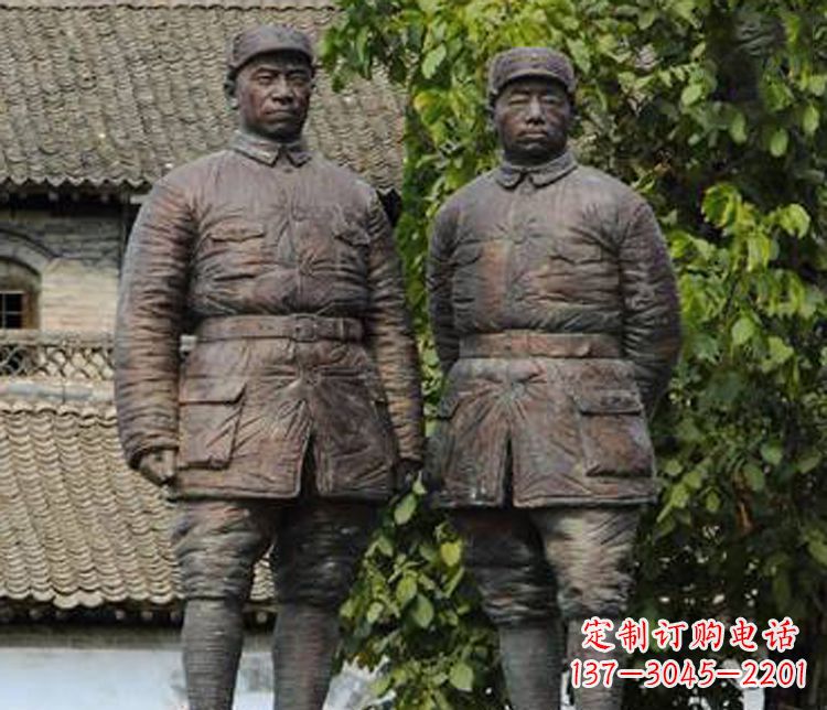 嘉兴铜雕解放军战士人物雕塑