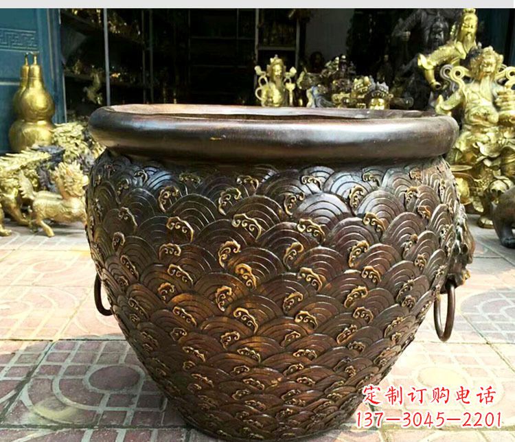 嘉兴铜雕景观花盆